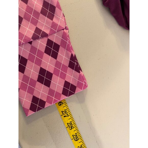 LuLaRoe Hooded Long-Sleeve Top Argyle Pattern & Solid Panels 2XL - Picture 9 of 10